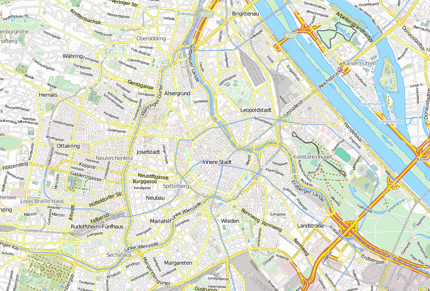 Stadtplan Wien Karte