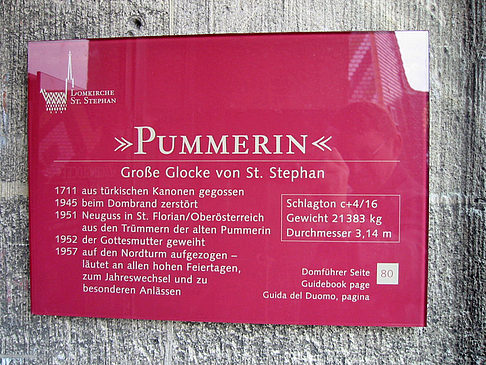 Fotos Schild am Stephansdom | Wien