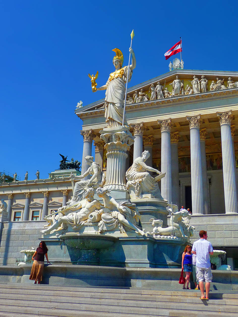 Parlamentsgebäude Bildansicht Sehenswürdigkeit  Wien 